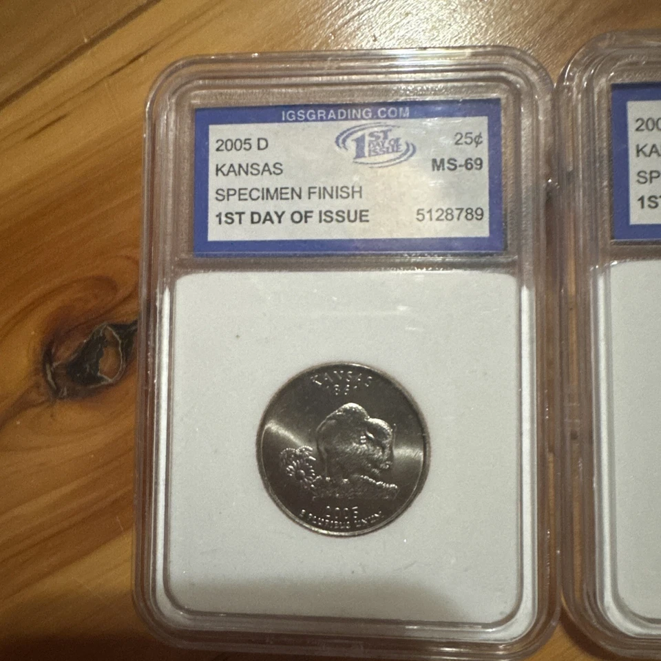 2005 P and D State Quarter YEAR set FIRST DAY of ISSUE - Image 2 of 4