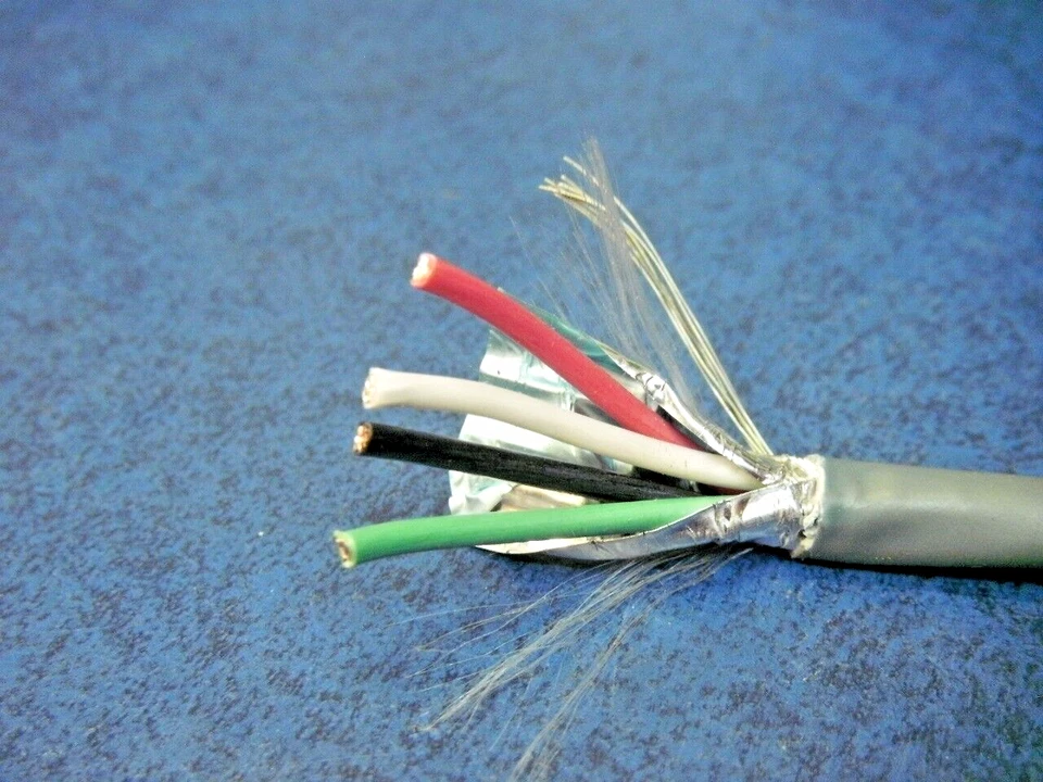 Belden B-5302FE-8-U1000 - Blue 4 Conductor 18 Gauge Shielded Cable 25' per Order - Image 2 of 4