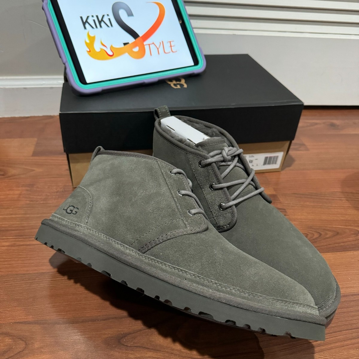 「ナマ」スニーカー コスミックブルー New With Box UGG Neumel Chukka Mens' Boot Navy Blue Suede | eBay