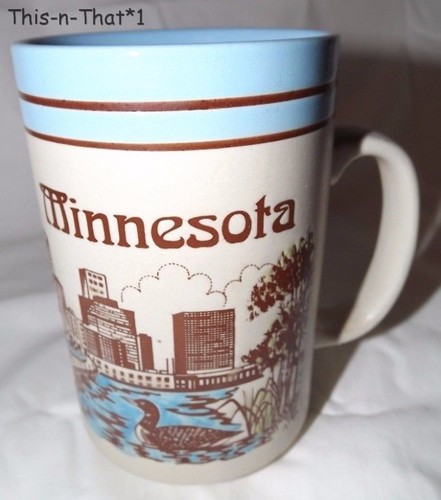 large vintage souvenir memorabilia minnesota mug cup made in