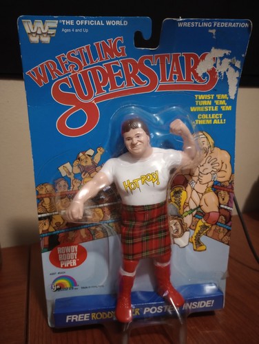 Vintage ROWDY RODDY PIPER LJN WWF MOC Wrestling Su...