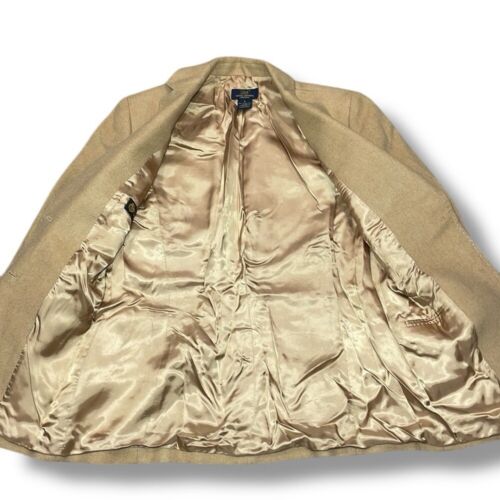 '346' Brooks Brothers Vintage Women's Genuine Camel Hair Italian Blazer Jacket 6 - Picture 3 of 7