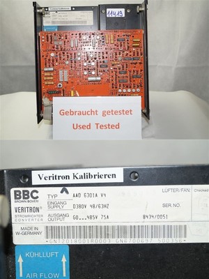 bbc veritron power converter AAD6301A V4 ADD 6301A DC 0-485 75A