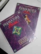 Lot: 2 Cyberpunk TTRPG Horror Encyclopedias: Remember Me, Premature Burial. NIP
