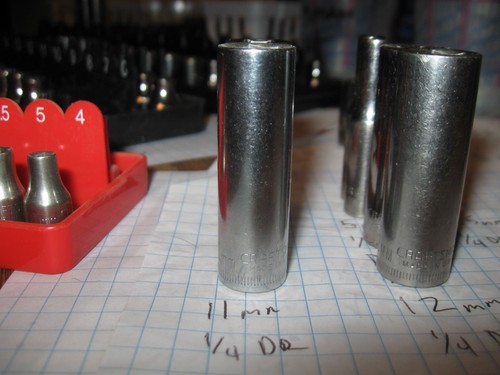 USA Craftsman sockets metric SAE 1/4 3/8 1/2 drive shallow deep price each - Picture 92 of 251