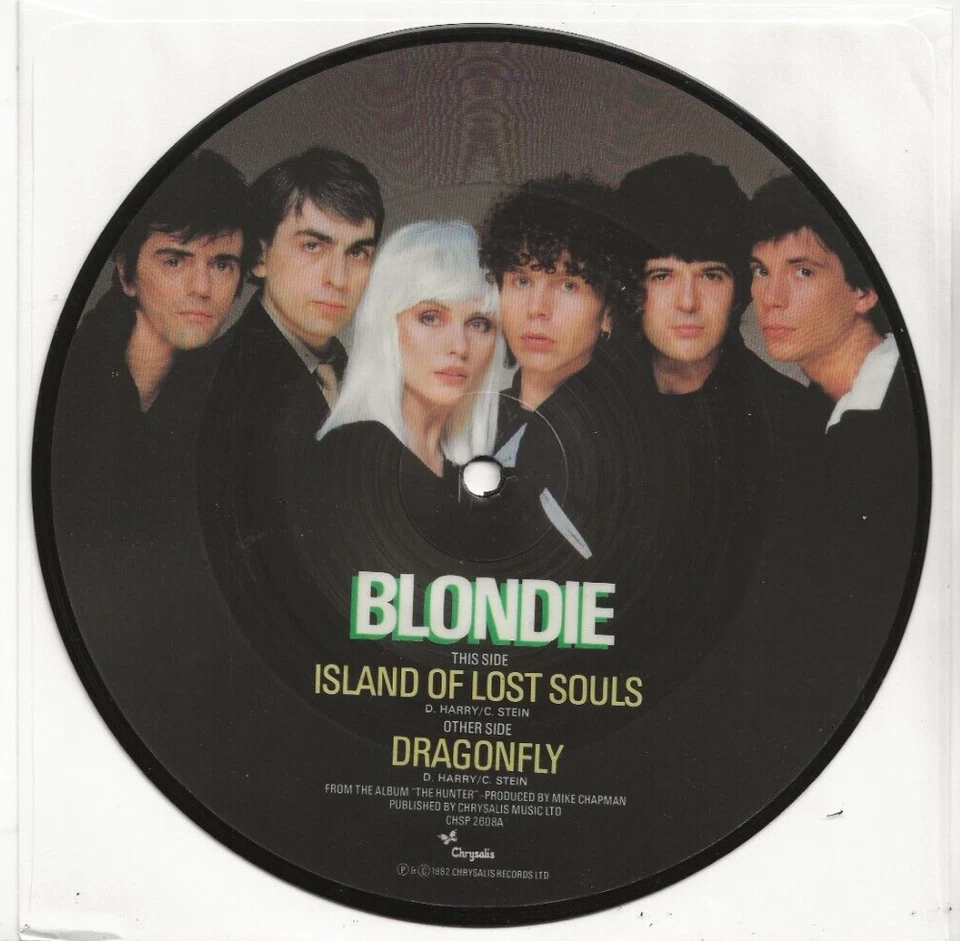 BLONDIE ISLAND OF LOST SOULS RARE UK PICTURE DISC VINYL SINGLE, MINT - Image 2 of 2