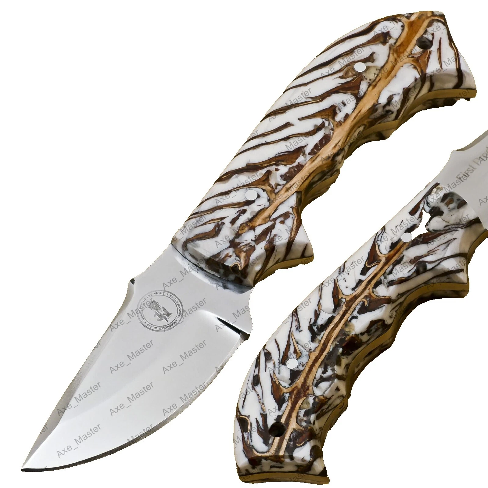 Wood Handle Liner Serrated Collectible Folding Knives