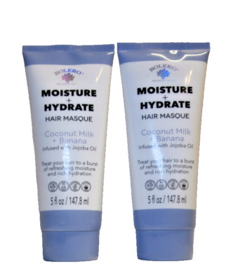 Bolero Beverly Hills Moisture + Hydrate Hair Masque (2 TUBES) 5 oz ea