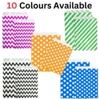Candy Paper Bags Assorted Striped for Sweet Buffet Treat Desserts 5"x7" & 6"x9"
