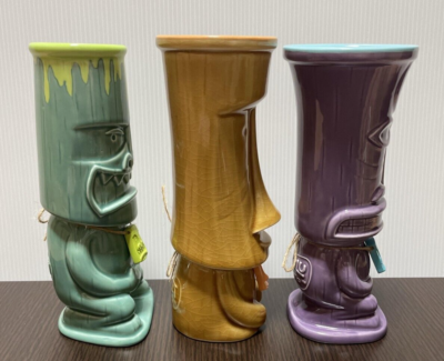 Rare Tiki Collectibles by SHAG Mug Tumbler Set of 3 Josh Agle Art