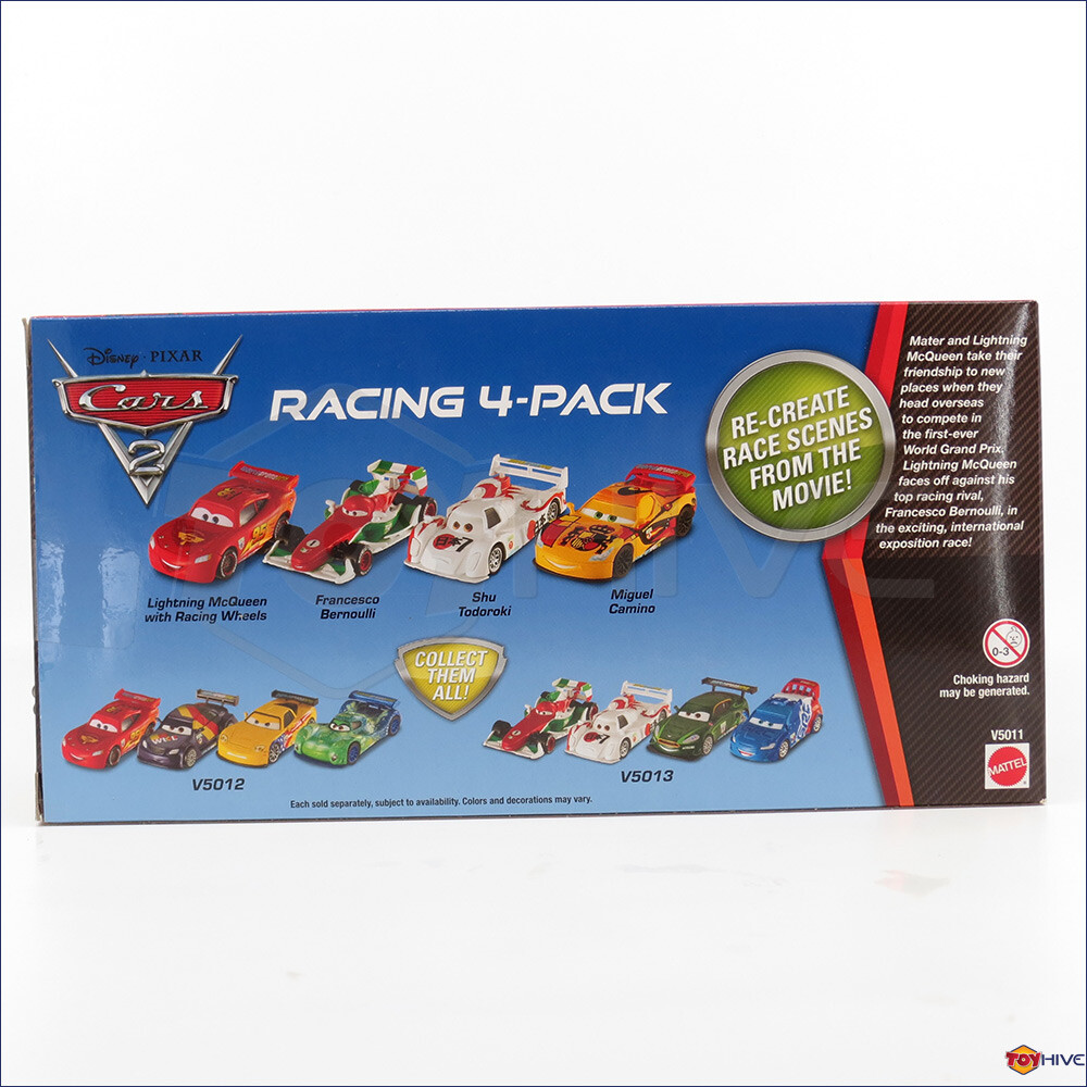 Disney Pixar Cars Racing 4 Pack Camino Bernoulli McQueen Shu