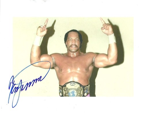 M897 Ron Simmons Signed Wrestling 8x10 w/COA **BONUS**