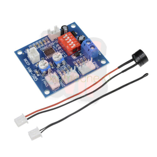 12V PWM PC CPU Fan Temperature Control Speed Controller Module High-Temp Alarm - Picture 3 of 3