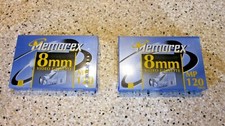 Memorex MP 120 8MM Cassette NEW SEALED 2PK