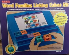 Lakeshore Learning Word Families Linking Cubes Kit Complete