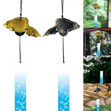 Campana a vento in ghisa con pesce rosso, campana a vento per porta interna