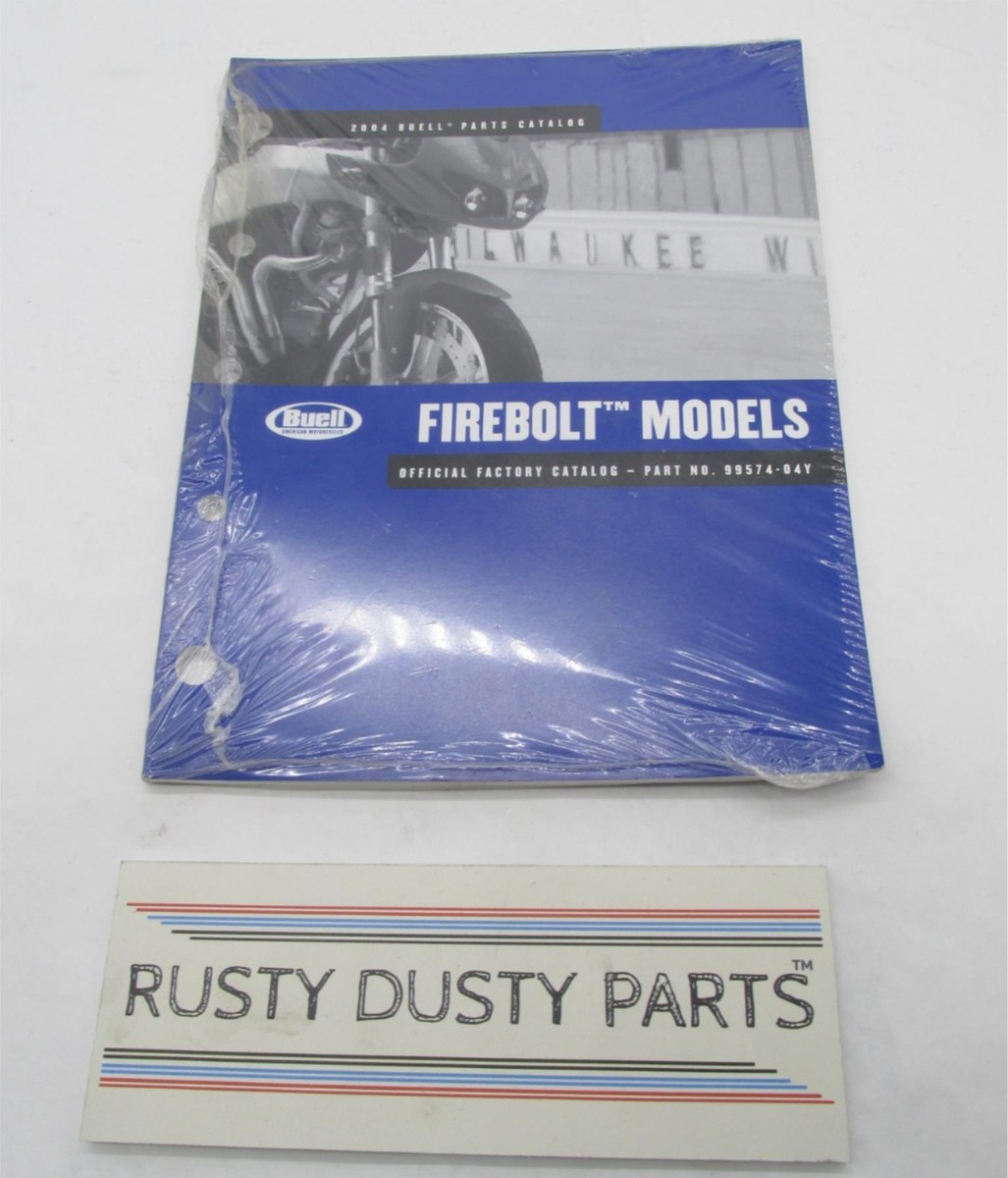 Buell Harley Official Factory Sealed 2004 Firebolt Parts Catalog