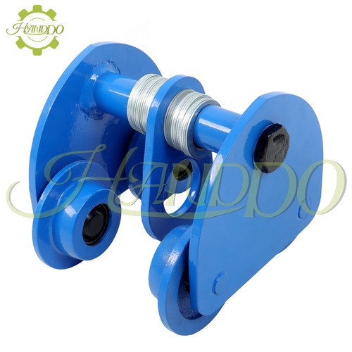 Manually Trolley 1 Ton | 2200LBS Capacity Steel Push Beam Trolley Blue - Picture 7 of 12