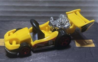 2013 Mattel Hot Wheels Let's Go Car Toy - Yellow - Loose