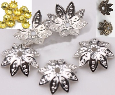  End Bead Cap FancyTibetan Anise Flower 10MM US SELLER!!