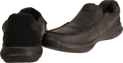 Skechers Brendo - Moris Mens Slip On Loafer Black Leather US Size 13