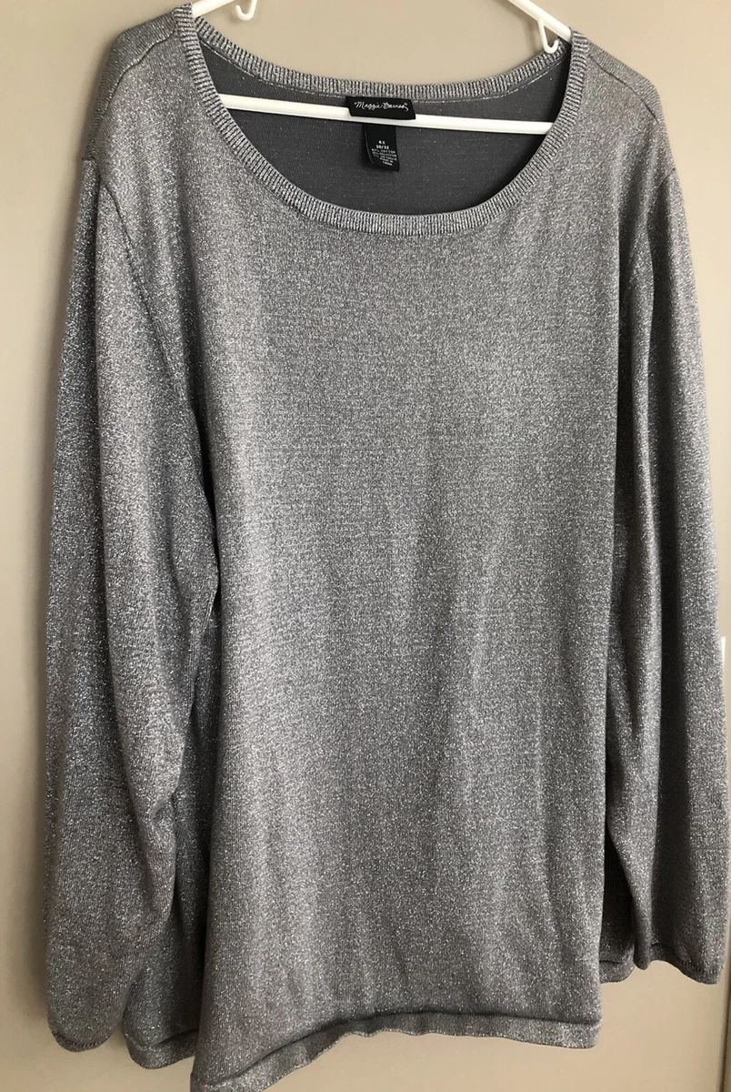 Silver top sparkle sweater