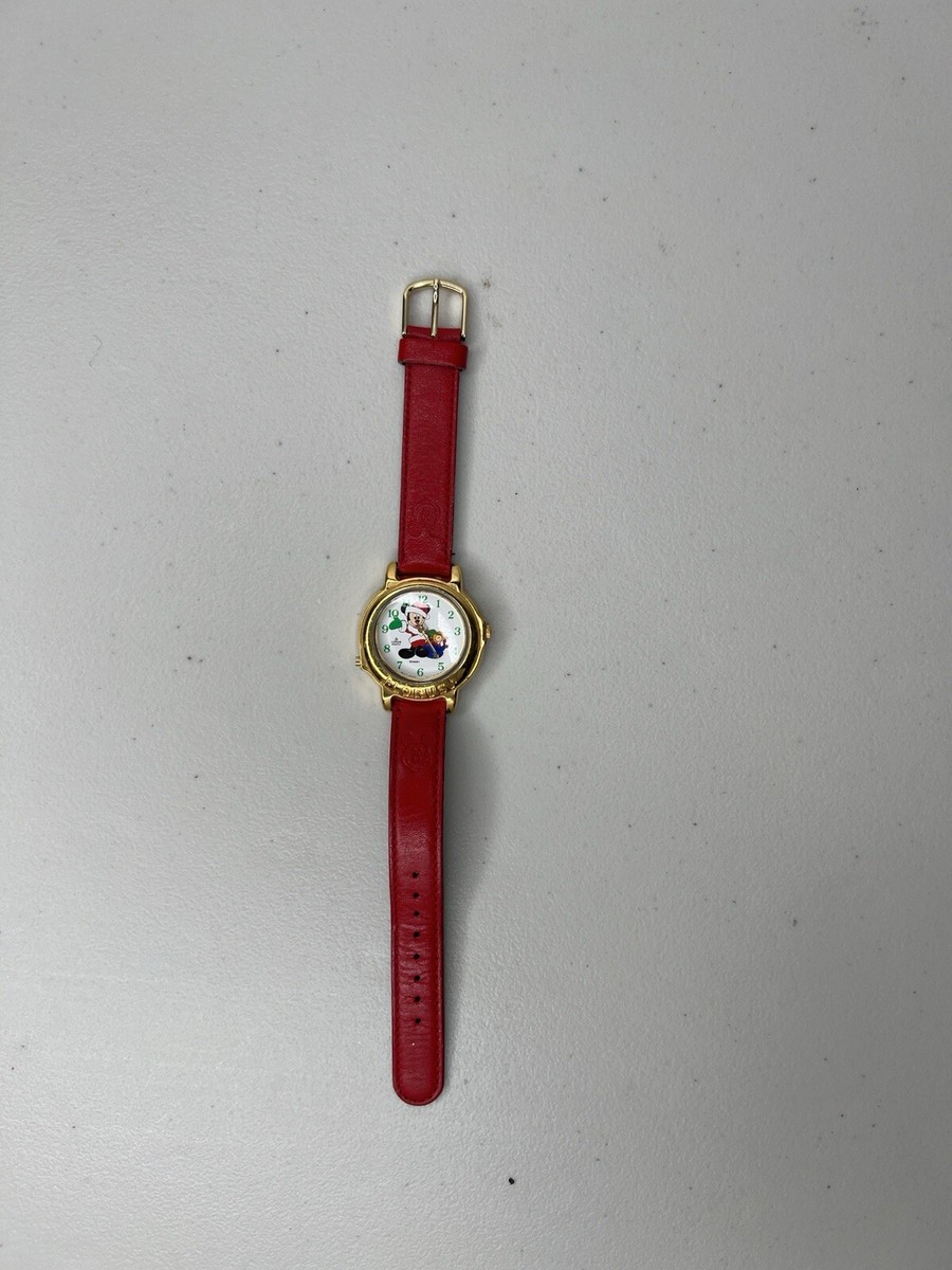 Vintage Disney Lorus Musical Watch Mickey Mouse Christmas  display picture 3