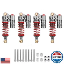 Pothyes Aluminum Adjustable Piggyback Shock Absorber Oil Damper for Axial SCX