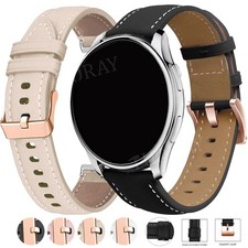 Image of 20mm Leather Classic Smart Watch Band Strap Bracelet Wristband Quick Release UK