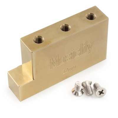 Musiclily Ultra 32mm Brass L Tremolo Block For Floyd Rose Locking Tremolo Bridge