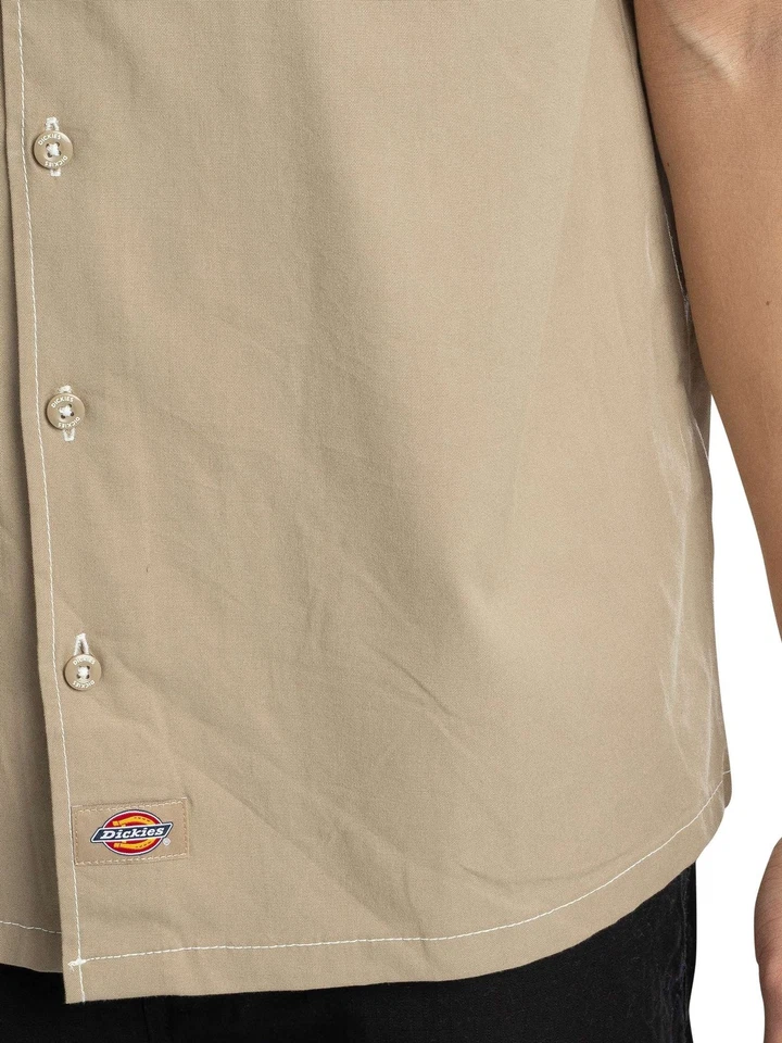 Dickies Uomo Camicia da lavoro a maniche corte Riverbend, Marrone - Immagine 4 di 4