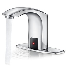 HHOOMMEE Bathroom Automatic Touchless Faucet Motion Sensor Activated Hands Free
