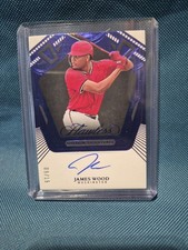 9/15 Blue Sapphire Auto🔥2025 Panini Flawless James Wood #SS-JW Shadow...