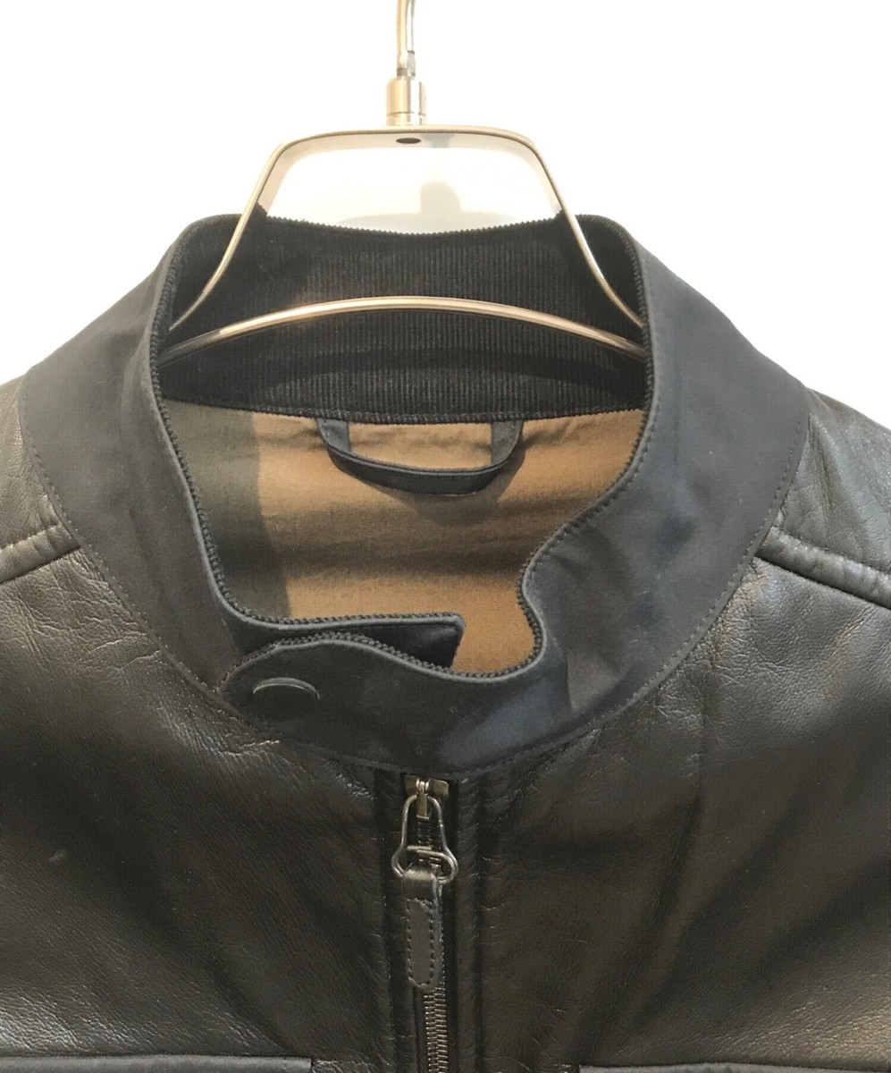 dunhill Leather switch jacket 52838 Size: XS Black Men 52838 | eBay