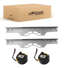 2pc Carbon Steel Wheel Toe Alignment Plates Calibration Tool Wtape Measures