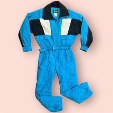 Vintage 80’s 90’s Tyrolia By Head Mens Blue  Ski Suit Snowboard
