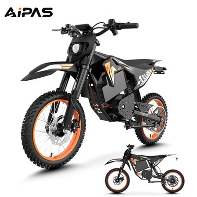 4000W Electric Dirt Bike 60V 28AH E-Mountainbike 50MPH Adult Aipas S1 AMP Ebike