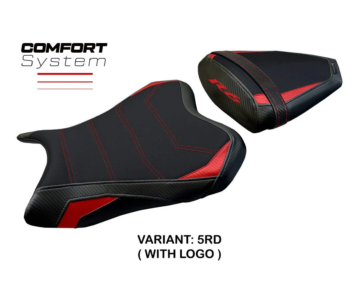 Seat cover Aichi Comfort Sys Red RD + logo Tpz compatible YAMAHA R6 2006 2007