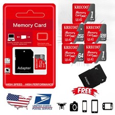 Micro SD Card 64GB 128GB 256GB 1TB 2TB Micro SD TF Memory Card Adapter Lot A2 4K