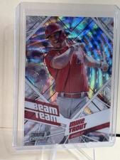 Mike Trout 2021 Stadium Club Chrome Beam Team Wave Refractor #BTC-2 Los Angeles