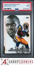 1999 FLAIR SHOWCASE #12 MARSHALL FAULK COLTS HOF POP 2 PSA 9
