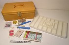 Wil-Hold Vintage Sewing Box Organizer & Tray For Bobbins Thread & Misc. Yellow / — photo 1