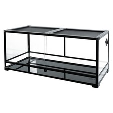 67 Gallo Glass Reptile Tank Terrarium Sliding Door Top Screen Waterproof Base
