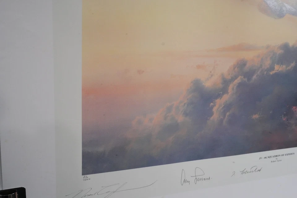 Robert Taylor Aviation Art JV-44 Squadron of Experts Limited Edition Print - Image 3 of 4