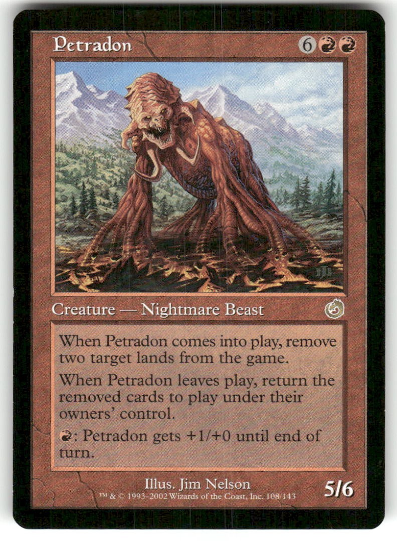 Petradon 108 Rare Torment Magic: The Gathering Near Mint