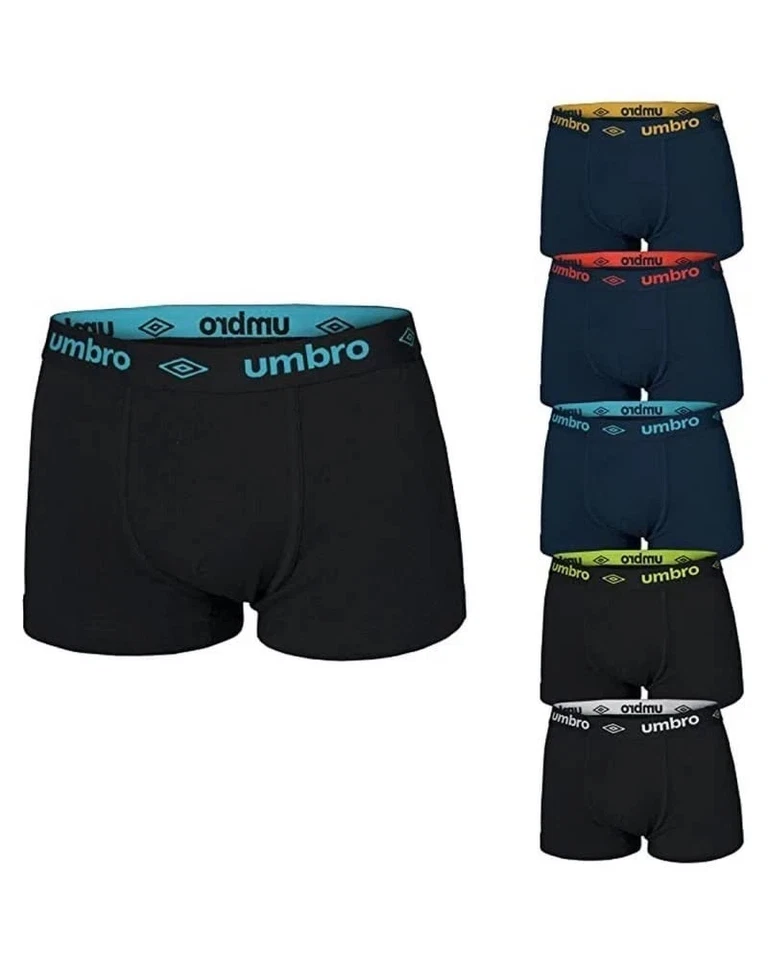6 BOXER UMBRO 716 COLORI ASSORTITI COTONE ELASTICIZZATO - Immagine 1 di 1