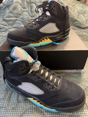 Nike Air Jordan 5 Retro Black/Aqua DD0587 047 Size 12 | eBay