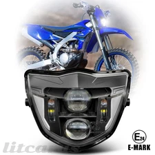 LED Headlight DRL For 2013-2024 Yamaha WR250F WR450F Dirt Bike Direct Replace