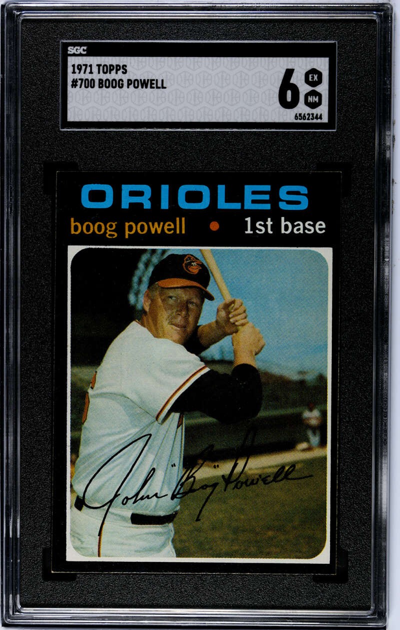 1971 Topps #700 Boog Powell SGC 6 SP Orioles