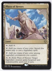 Plaza of Heroes #252 Dominaria United Rare Land